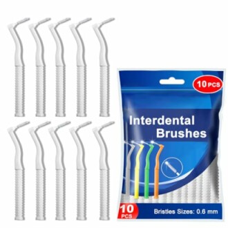 Interdental Brushes with Non-Slip Handle